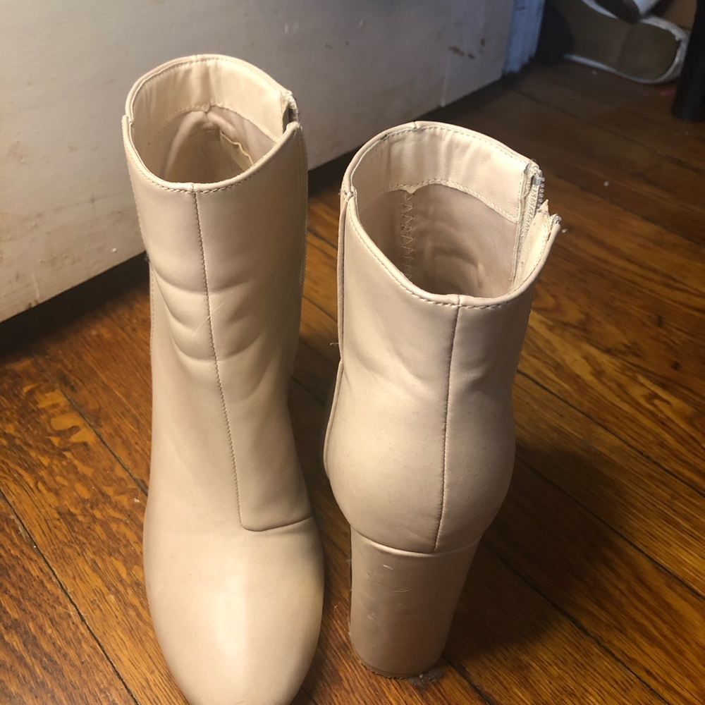 Tan booties